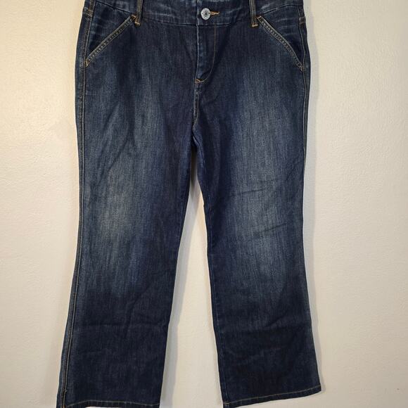 Vintage Tommy Hilfiger Jean's Women's 14P Hipster Dark Wash Embellished Pocket - Picture 3 of 10